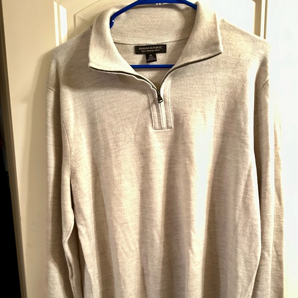 BR 3/4 Zip, Merino Wool Size Medium